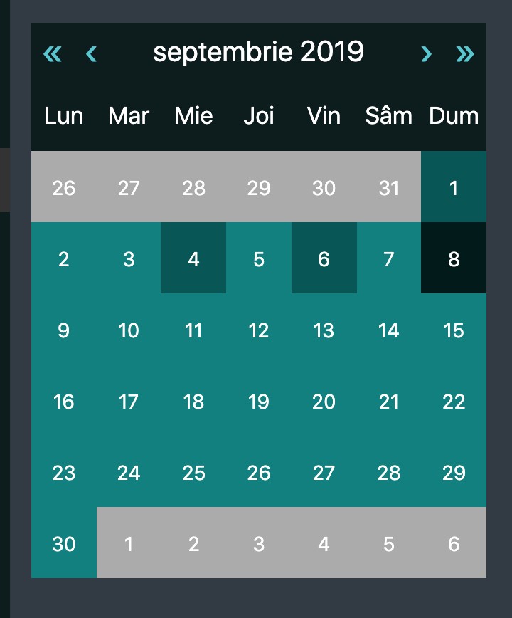 first version of the calendar